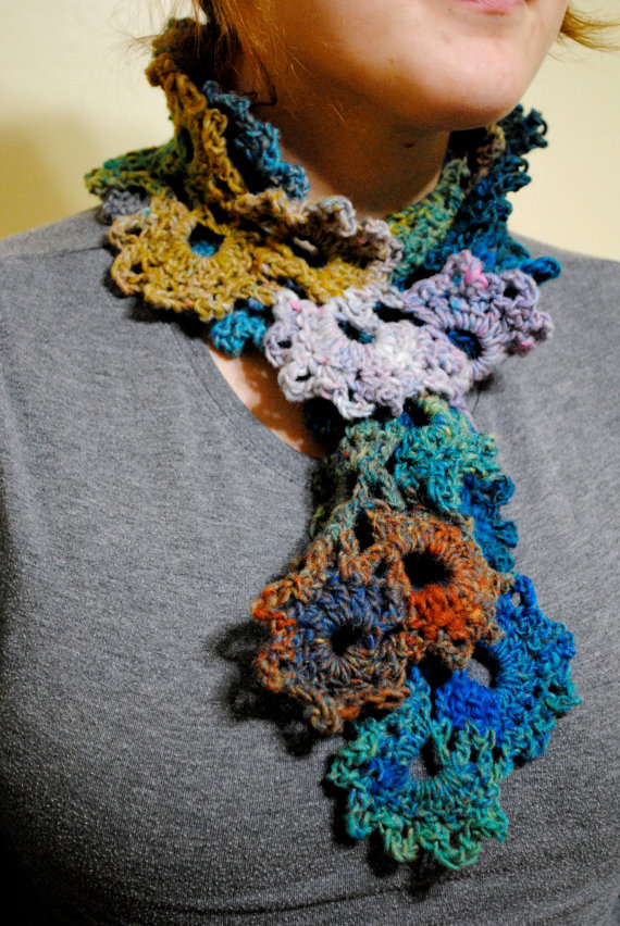 Multicolor Lace Scarf